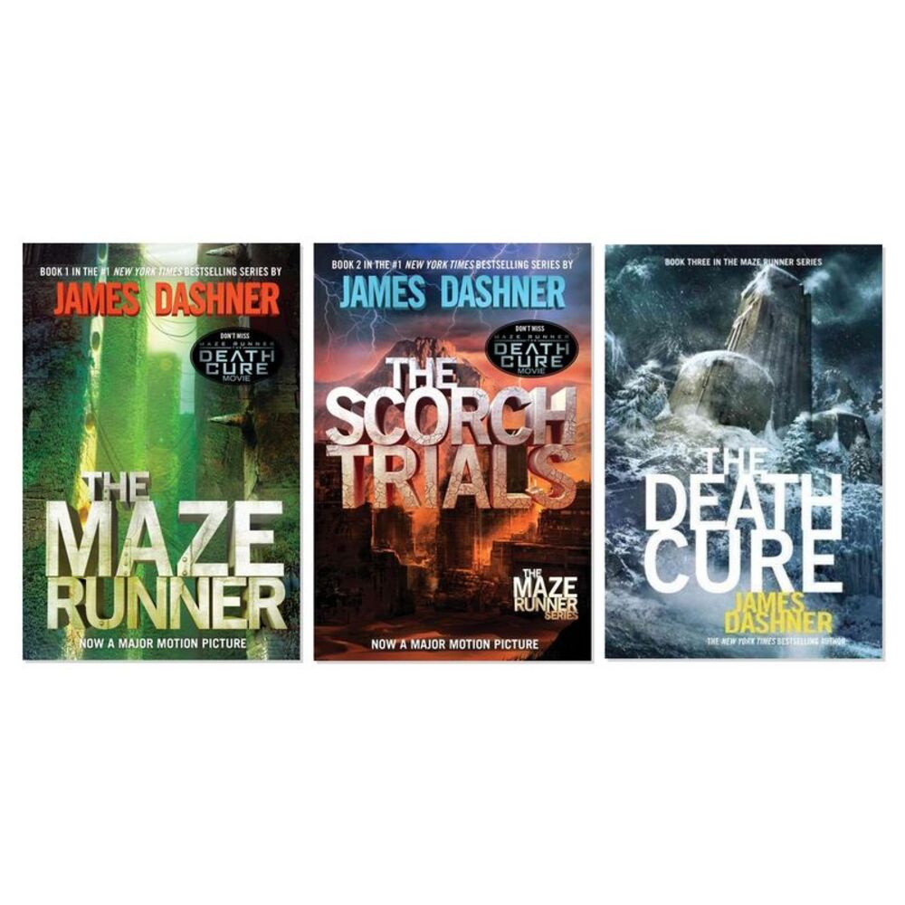 Maze Runner Main Trilogy 3-Book Complete Bundle Set by James Dashner
